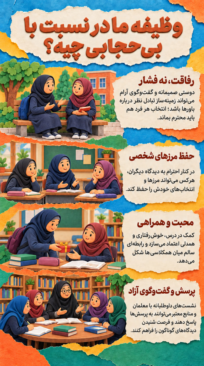 پوستر مواجهه با بی‌حجابی در مدارس